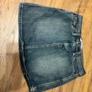 Vintage GAP Denim Jean Skirt with Contrast Stitching
